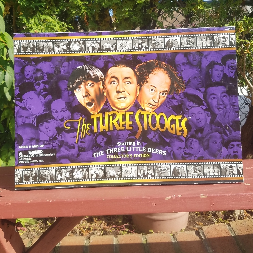 Vintage 1997 The Three Stooges Collector's Edition Figures "Three Little Beers"